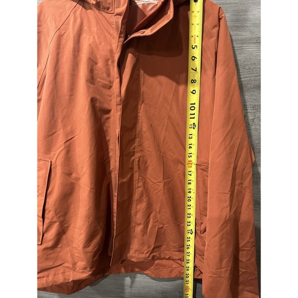 Woolrich Orange Men’s XL Rain Jacket Zip Up Hooded - Picture 10 of 11